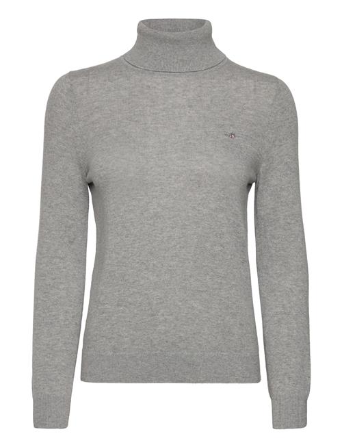 Se GANT Extrafine Rollneck GANT Grey ved Booztlet