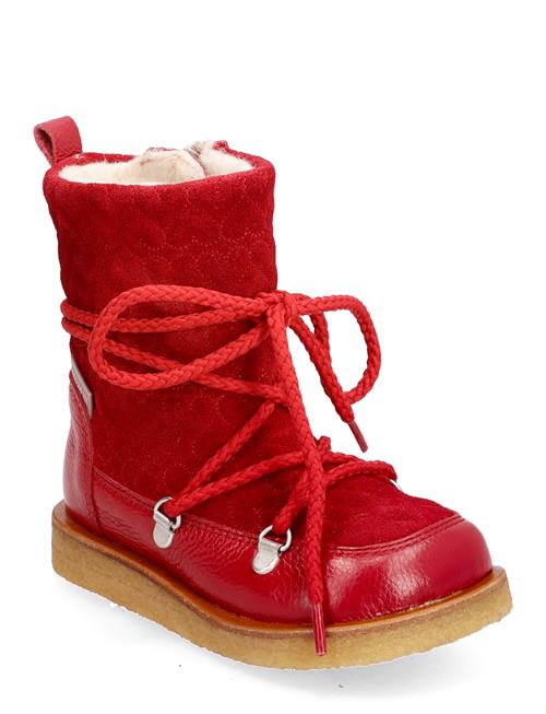 Se ANGULUS Boots - Flat - With Lace And Zip ANGULUS Red ved Booztlet