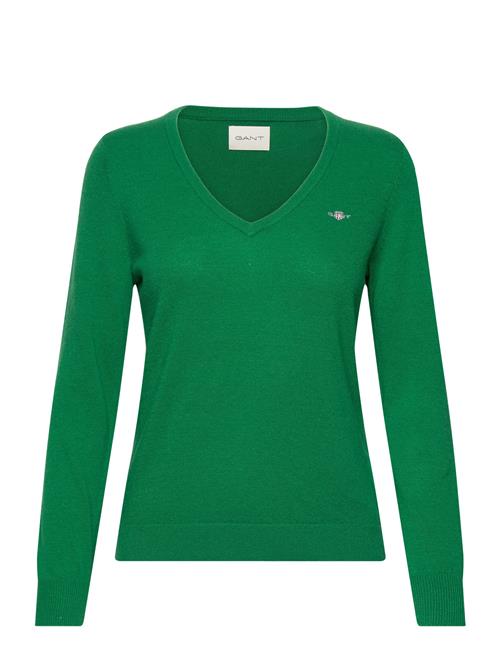 GANT Extrafine V-Neck GANT Green