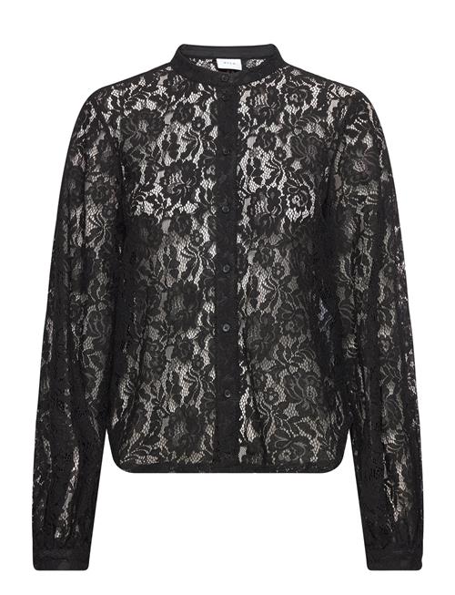 Vila Vinanse Ls Lace Shirt Vila Black