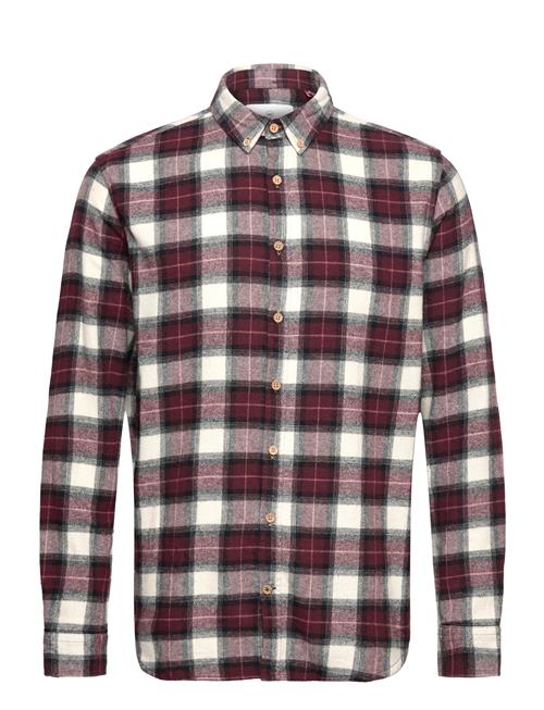 Kronstadt Johan Flannel Check 09 Shirt Kronstadt Burgundy