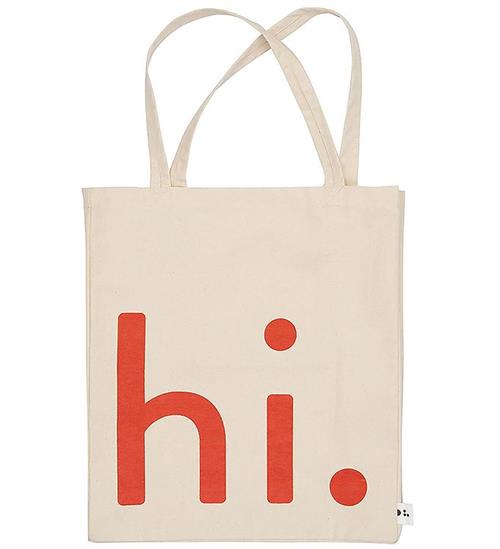 Design Letters Design Letters Shopper - Travel - Natur/Koral m. Hi