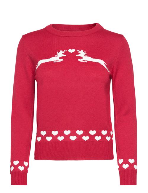 Se ONLY Onlxmas Snowflake Ls O-Neck Knt ONLY Red ved Booztlet