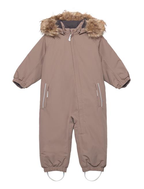 Color Kids Coverall W. Fake Fur Color Kids Beige