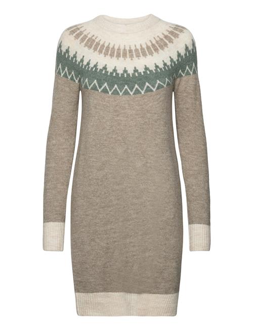 Vero Moda Vmsim Ls Nordic Dress Ga Rep Lcs Vero Moda Beige