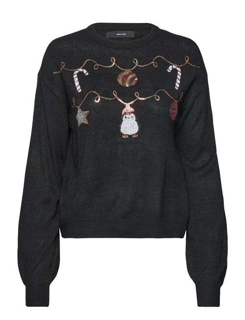 Se Vero Moda Vmgarland Ls O-Neck Pullover Xmas Vero Moda Black ved Booztlet