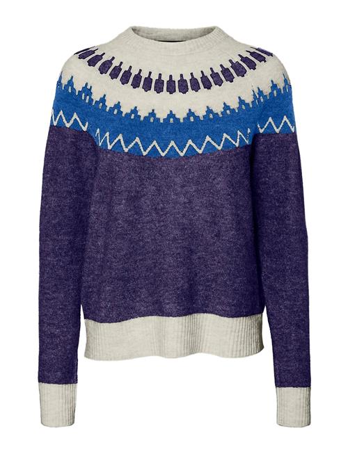 Vero Moda Vmsim Ls Nordic Pullover Ga Rep Lcs Vero Moda Blue