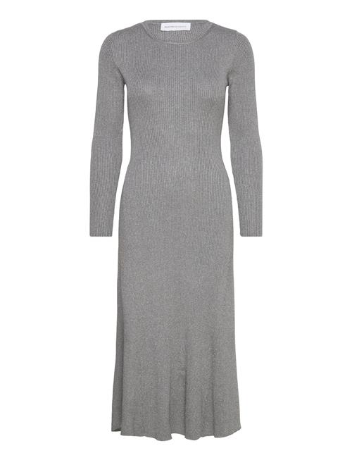 Selected Femme Slflura Lurex Ls Knit Dress Selected Femme Grey