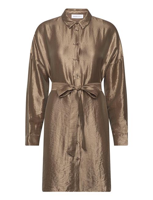 Selected Femme Slfsilva-Tonia Ls Shirt Dress B Selected Femme Gold