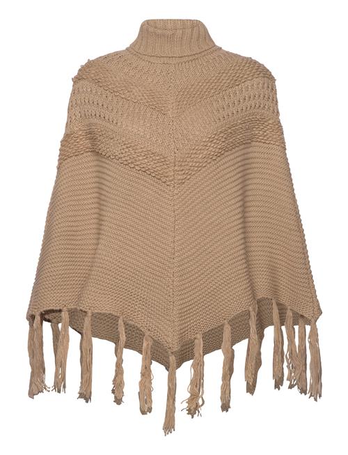 Se Vila Viselma Poncho/Ef Vila Beige ved Booztlet