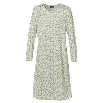 Trofé Trofe Bamboo Long Sleeve Dress Grøn blomstret Medium Dame