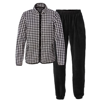 Se Trofé Trofe Houndstooth Set Sort polyester XX-Large Dame ved Timarco