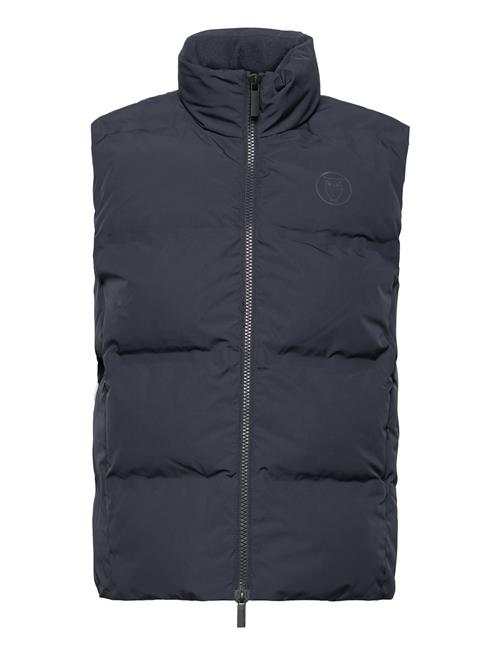 Knowledge Cotton Apparel Puffer Vest - Grs/Vegan Knowledge Cotton Apparel Navy