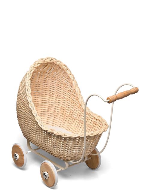 Se Smallstuff Dolls Stroller, Nature Smallstuff Beige ved Booztlet