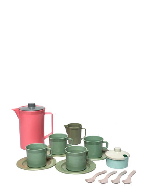 Green Bean Coffee Set In Net 17 Pcs Dantoy Patterned