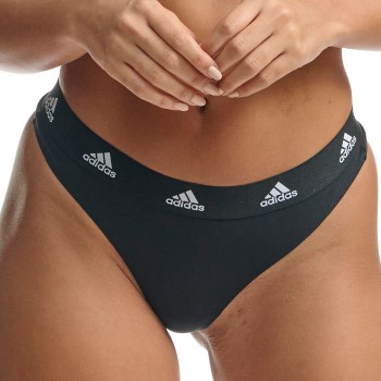 adidas Trusser 3P Sport Cotton Logo Thong Flerfarvet bomuld Medium Dame