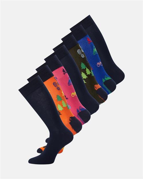 Strømper 7-pak | Bomuld | Multifarvet