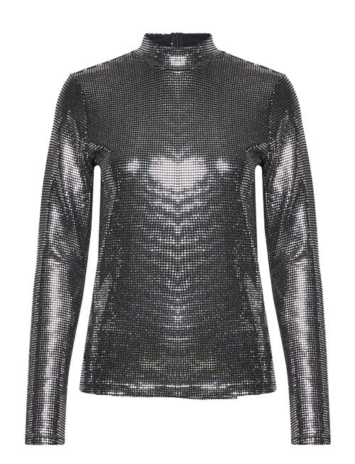 Se Minus Jilana High Neck Long Sleeve Top Minus Silver ved Booztlet