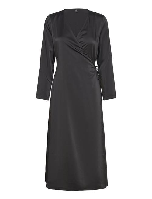 ONLY Onlthalia L/S Wrap Midi Dress Bf Ptm ONLY Black