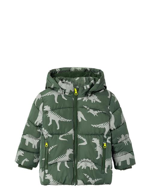 name it Nmmmosan Puffer Jacket Reflective Aop Name It Green