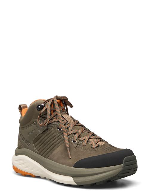 Se Viking Cerra Hike Mid Gtx M Viking Khaki ved Booztlet