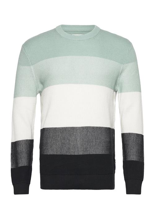 Tom Tailor Structured Colorblock Knit Tom Tailor Green