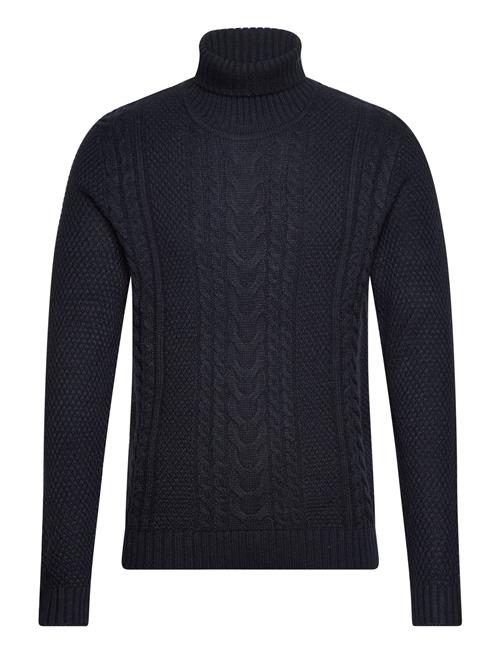 Se Jack & Jones Jjcraig Knit Roll Neck Aw23 Jack & J S Navy ved Booztlet