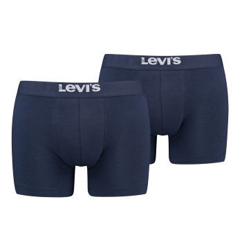 Levis 2P Men Solid Basic Boxer Brief Marineblå bomuld X-Large Herre