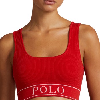 Polo Ralph Lauren Bh Scoop Neck Top Rød Small Dame