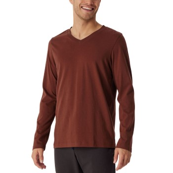 Se Schiesser Mix Plus Relax Long Sleeve Sweatshirt Vinrød  bomuld 52 Herre ved Timarco