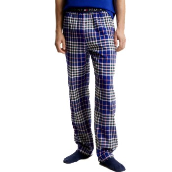 Se Tommy Hilfiger Flannel Pant Marine mønster X-Large Herre ved Timarco