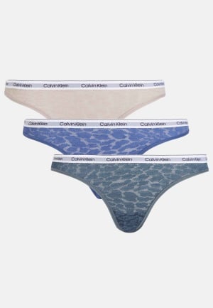 Calvin Klein Brazilian 3PK GP8 TRUE NAVY/ SPHIN XS