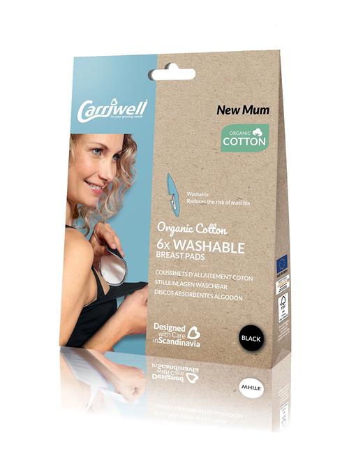 Carriwell Washable Breast Pads Carriwell Black