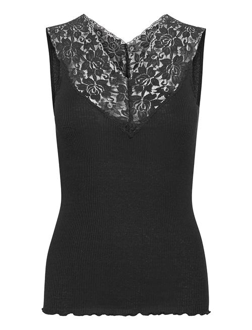 Rosemunde Silk Top Regular W/ Lace Rosemunde Black