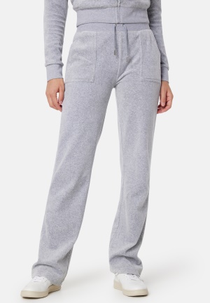 Se Juicy Couture Del Ray Classic Velour Pant Silver Marl L ved Bubbleroom