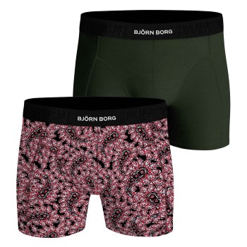 Se Björn Borg 2P Premium Cotton Stretch Boxer 2633 Flerfarvet bomuld Medium Herre ved Timarco