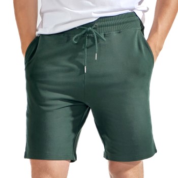 Se Bread & Boxers Bread and Boxers Lounge Shorts Skovgrøn økologisk bomuld X-Large Herre ved Timarco