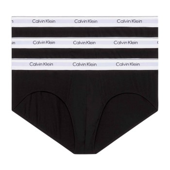 Calvin Klein 3P Modern Cotton Stretch Hip Brief Sort bomuld XX-Large Herre