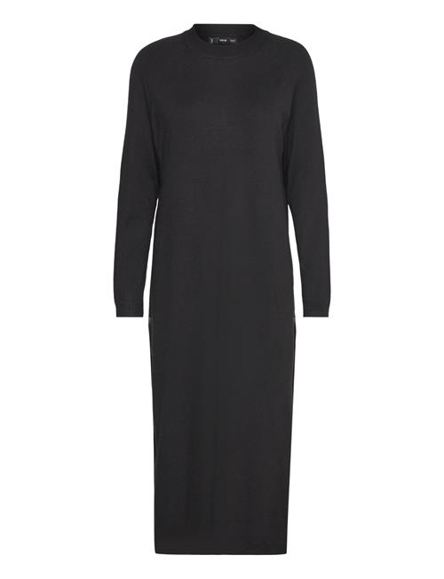 Mango Round-Neck Knitted Dress Mango Black