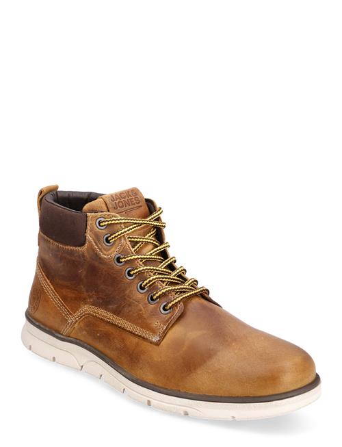 Se Jack & Jones Jfwtubar Leather H Y Sn Jack & J S Beige ved Booztlet