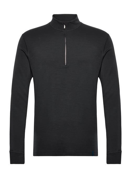 Panos Emporio Wool/Bamboo Half Zip Sweater Panos Emporio Black