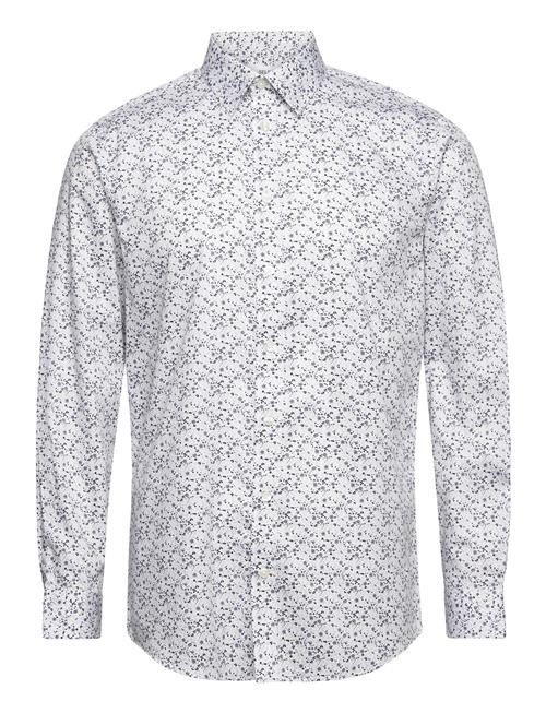 Selected Homme Slhslimsoho-Aop Mix Shirt Ls B Selected Homme White