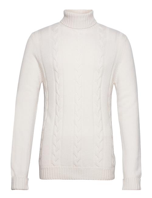 Davida Cashmere Man Cable Turtleneck Davida Cashmere White