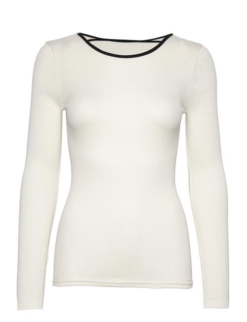 Se Enkel Studio Eswalmue Ls Blouse Contrast F Enkel Studio White ved Booztlet