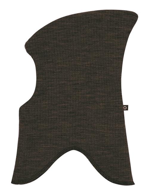 Smallstuff Balaclava, 2 Layers, Dark Brown Drop Needle, Merino Wool, 92/98 Smallstuff Brown