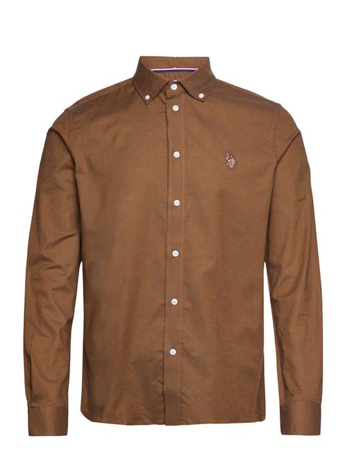 U.S. Polo Assn. Uspa Shirt Flex Calvert Men U.S. Polo Assn. Brown