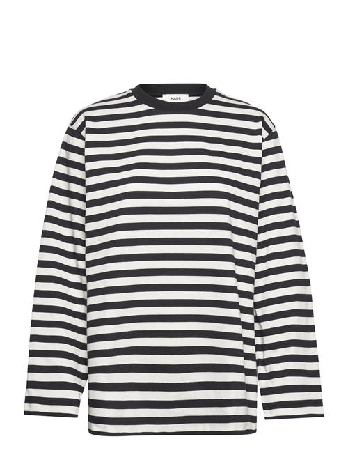 Se Mads Nørgaard Heavy Single Stripe Noelle Ls Tee Mads Nørgaard Black ved Booztlet