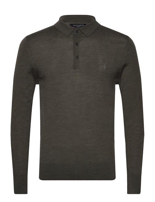 AllSaints Mode Merino Ls Polo AllSaints Khaki