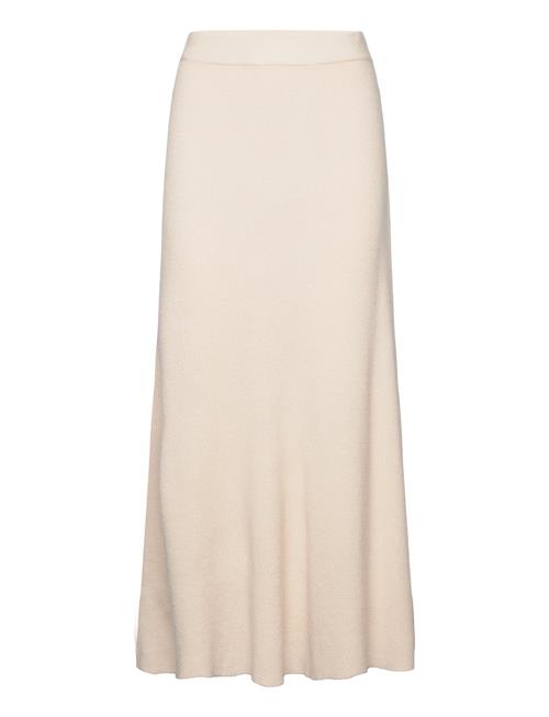 Mango Ribbed Midi Skirt Mango Cream