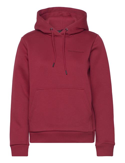 Se Peak Performance W Original Small Logo Hoo-Rogue Red Peak Performance Burgundy ved Booztlet